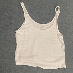 white crop tank top